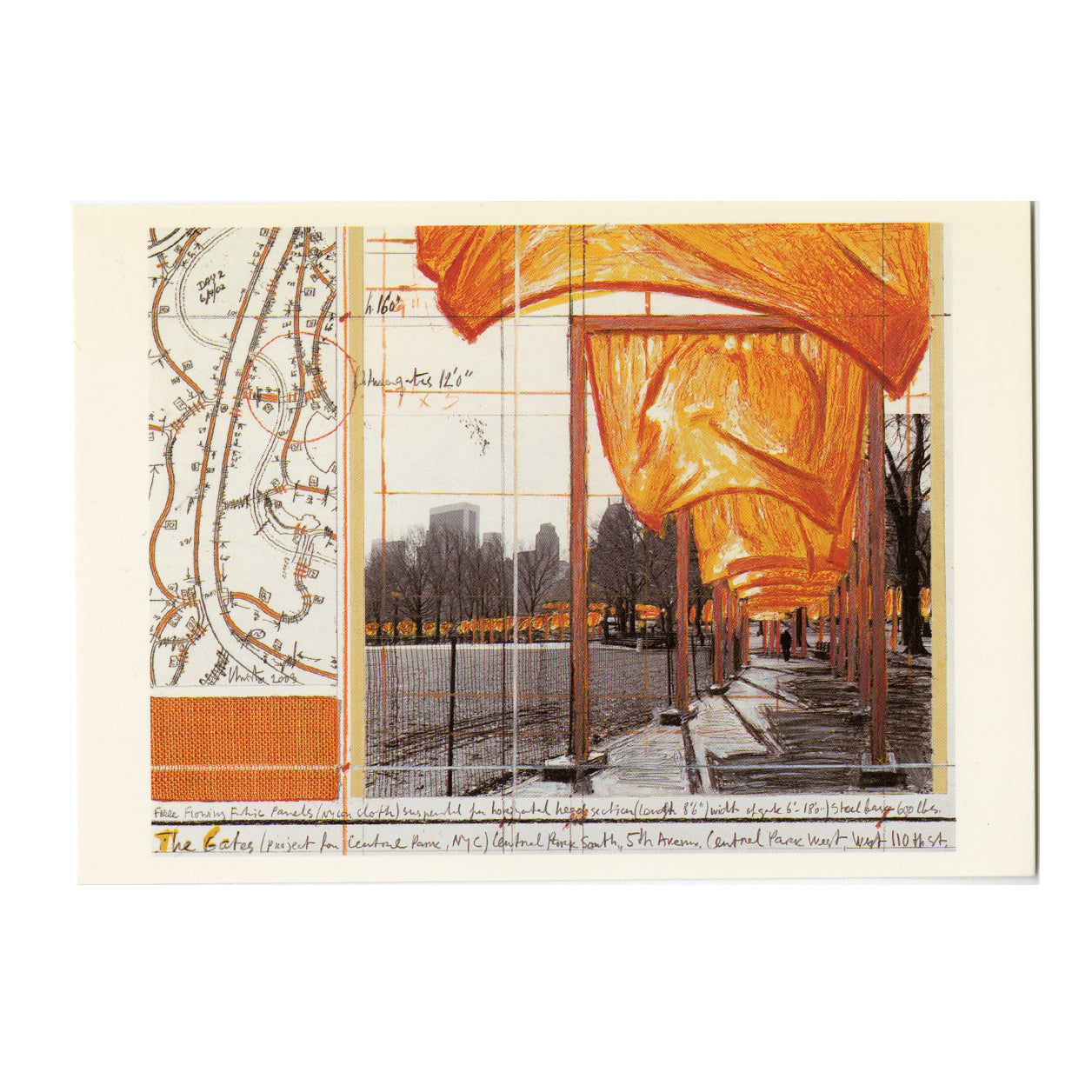 The Gates: A Sketch in the Park (Vintage Postcard)